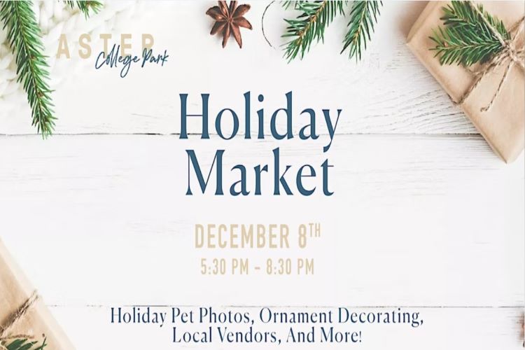 The List Are You On It | Aster College Park Holiday Market